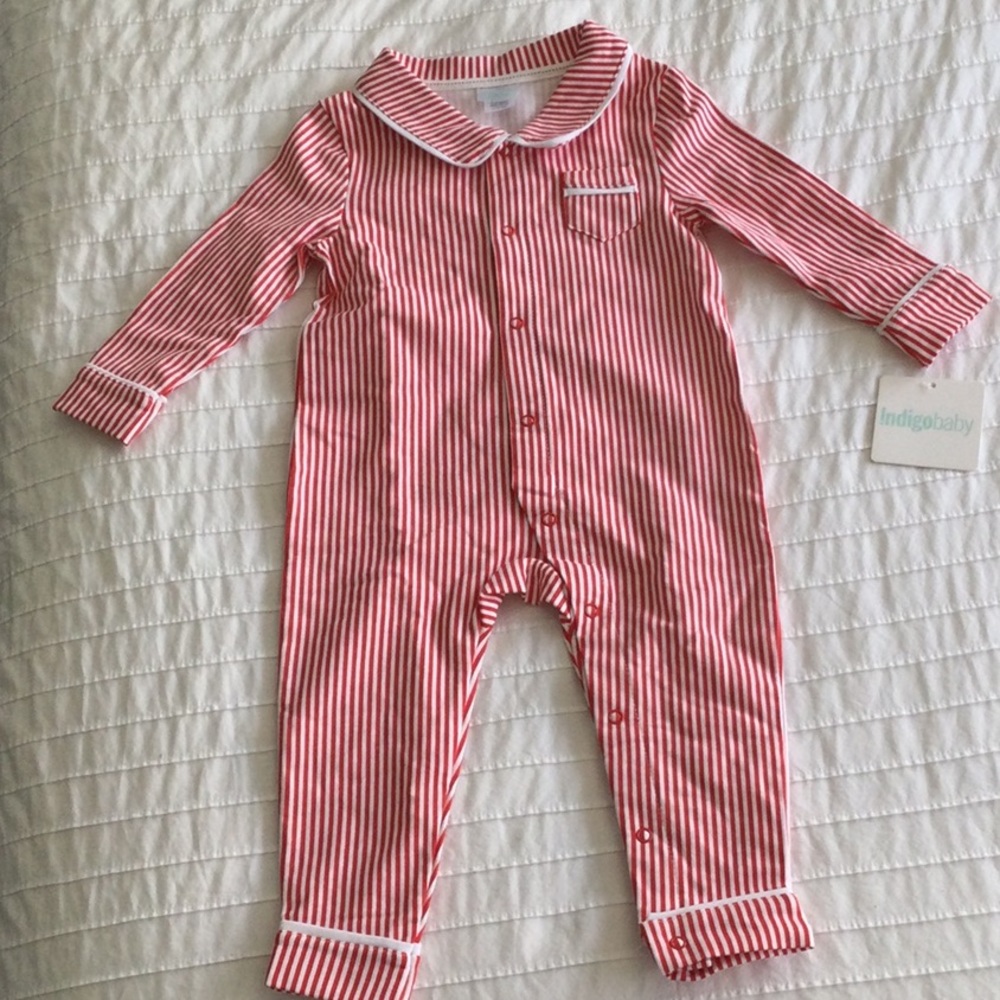 NWT long sleeved striped onesie